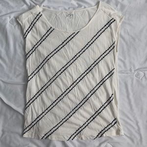 LOFT T with embellished stripes